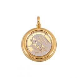 Złoty medalik,krzyżyk wzór-44917