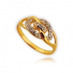 Złoty damski pierścionek P1511