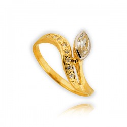 Złoty damski pierścionek P1513