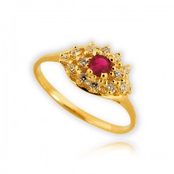 Złoty damski pierścionek P1517