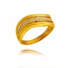 Złoty damski pierścionek P1448